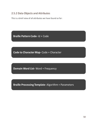 50
2.5.2 Data Objects and Attributes
This is a brief view of all attributes we have found so far:
 