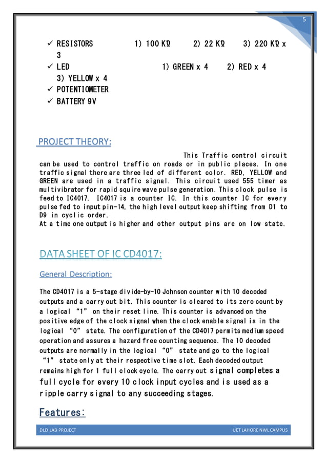Project report trafficlights PDF