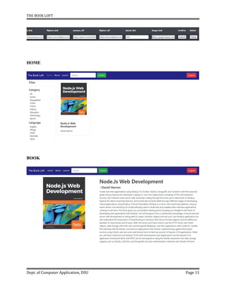 THE BOOK LOFT
Dept. of Computer Application, DSU Page 11
HOME
BOOK
 
