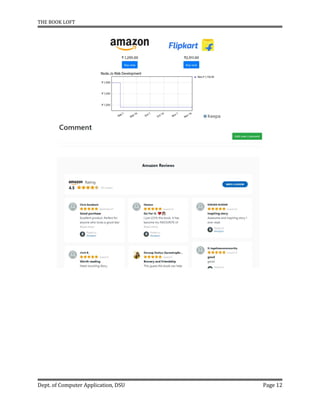 THE BOOK LOFT
Dept. of Computer Application, DSU Page 12
 