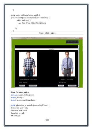 Clothing Store and Management System | DOC