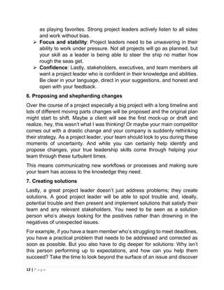 Project Leadership | PDF