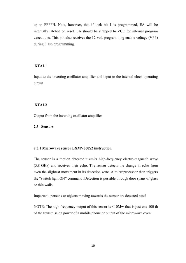 Minor Project Report Automatic Door Control System PDF