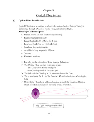 Optical Fiber Project.pdf Project Report (Basic Telecom) BSNL | PDF