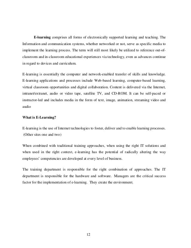 Apa Essay Paper Elearning Argumentative Essay Thesis Example also Research Proposal Essay Topics Potential Of Elearning In India English As A Global Language Essay