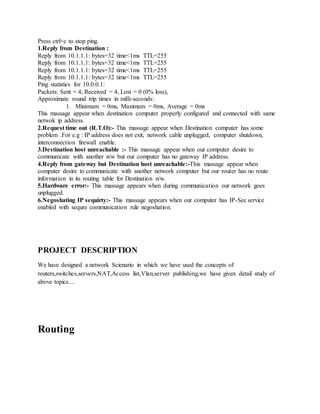 Cisco Certified Networking Associate(Project Report) | DOCX