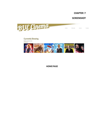 CHAPTER 7
SCREENSHOT
HOMEPAGE
 