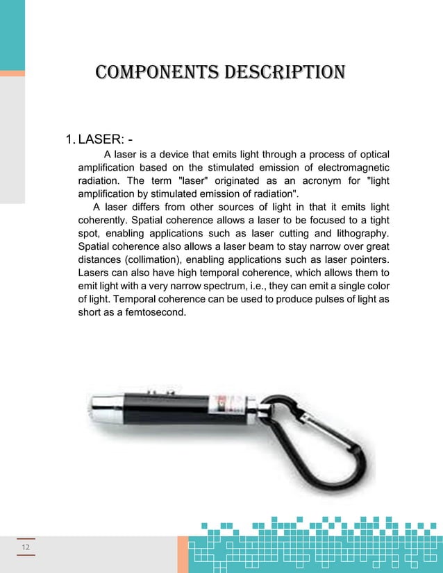 Laser Security System Project report