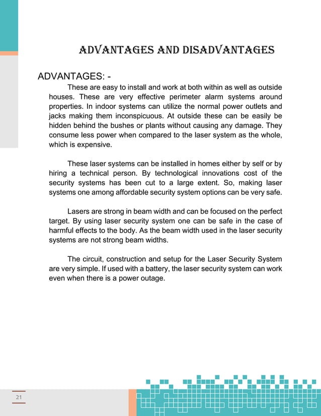 Laser Security System Project report