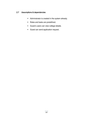 Project report college information management system on Advanced Java | PDF