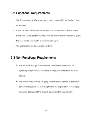 Project report college information management system on Advanced Java | PDF