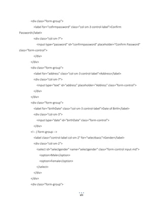 Project report college information management system on Advanced Java | PDF