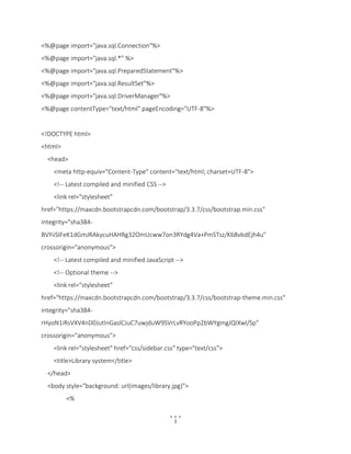 Project report college information management system on Advanced Java | PDF