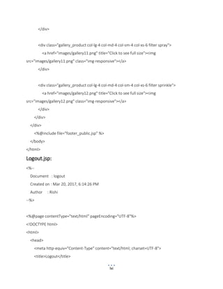 Project report college information management system on Advanced Java | PDF