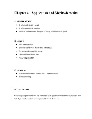 [Project report]digital speedometer with password enabled speed ...