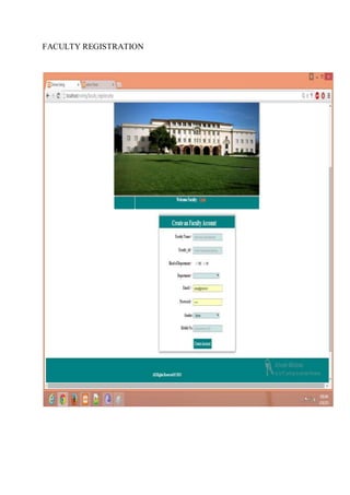 FACULTY REGISTRATION
 