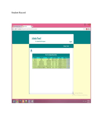 Student Record
 
