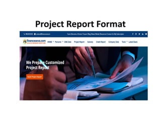 Project Report Format
 