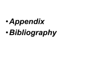 •Appendix
•Bibliography
 