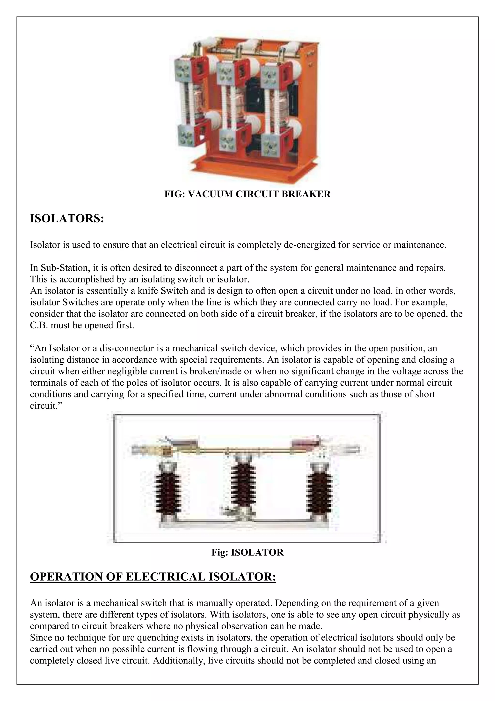 220KV Substation Training Report | PDF