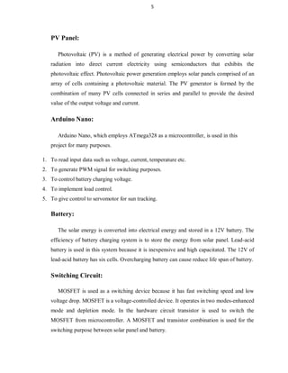 DESIGN AND DEVELOPMENT OF SOLAR CHARGE CONTROLLER WITH SUN TRACKING | PDF