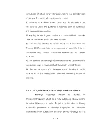 LIBRARY AUTOMATION IN KENDRIYA VIDYALAYA | PDF