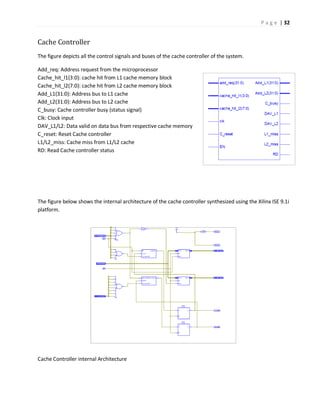 Project Report Multilevel Cache | PDF