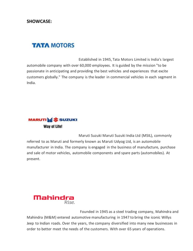 Financial Statment Analysis of TATA MOTORS PDF