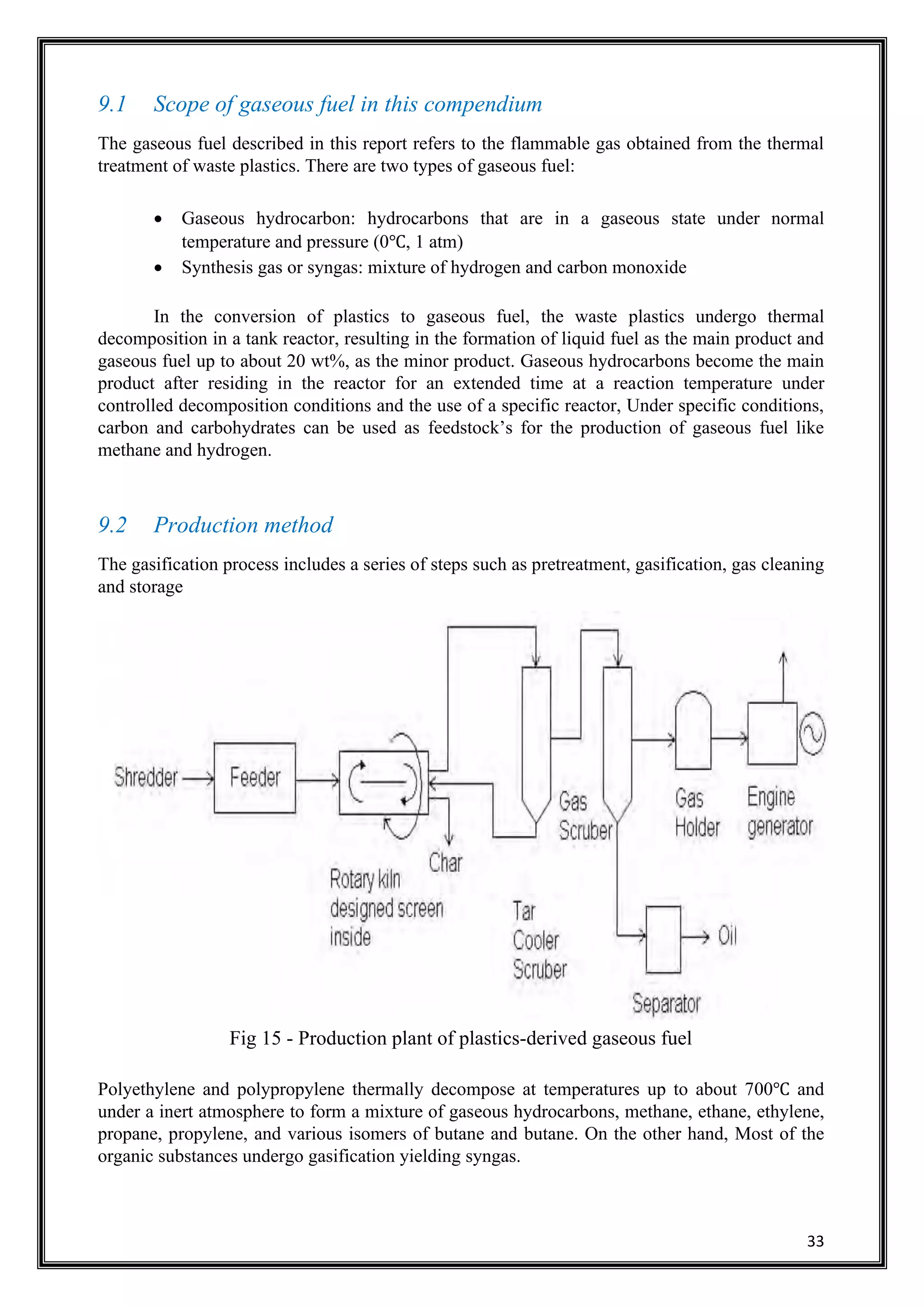 Project report of (biodiesel extraction from waste plastic) | PDF