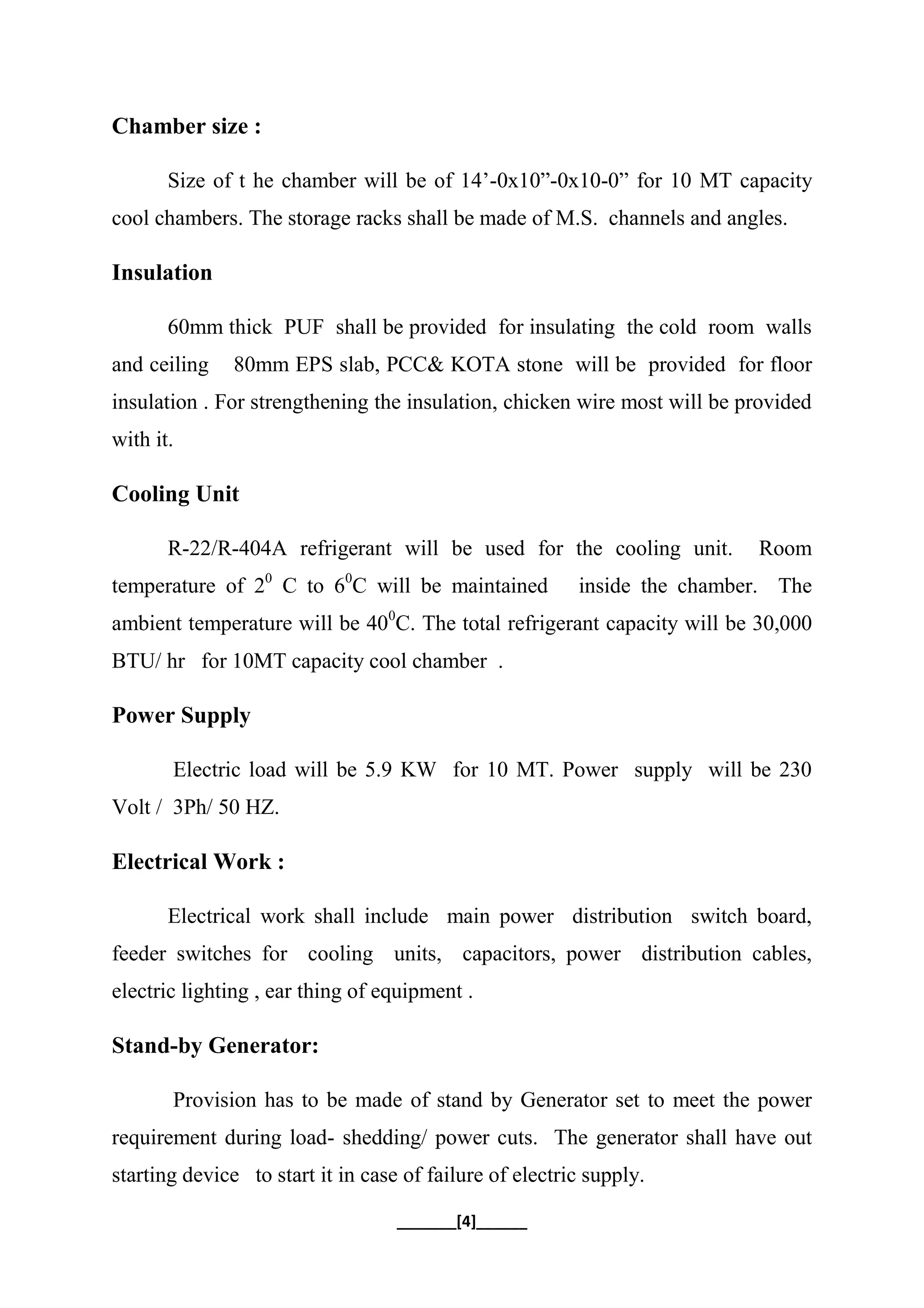 PROJECT REPORT ON COLD STORAGE | PDF