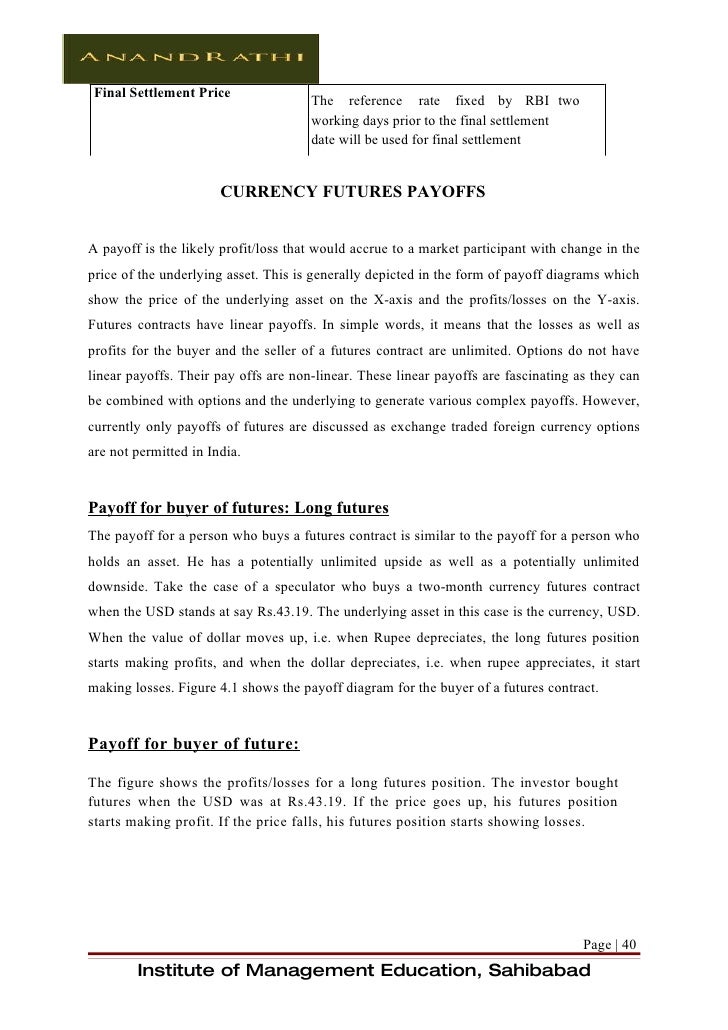 Project report on currency derivatives2