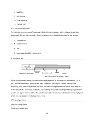 Project report on design and fabrication of temperature measurement ...