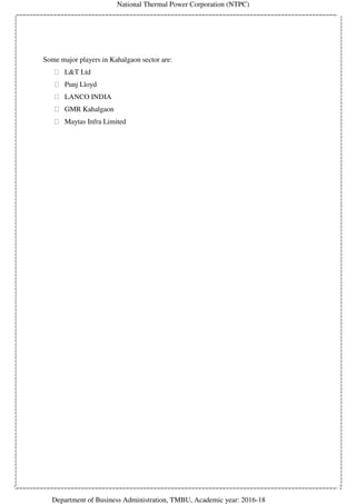 Project Report on Financial Analysis by Nirbhay Kumar, MBA - 3rd Sem ...