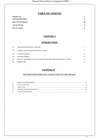 Project Report on Financial Analysis by Nirbhay Kumar, MBA - 3rd Sem ...