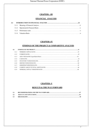 Project Report on Financial Analysis by Nirbhay Kumar, MBA - 3rd Sem ...