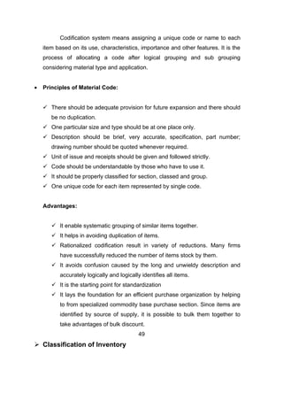 Inventory Example Coide Project report on inventory mngmt | DOC