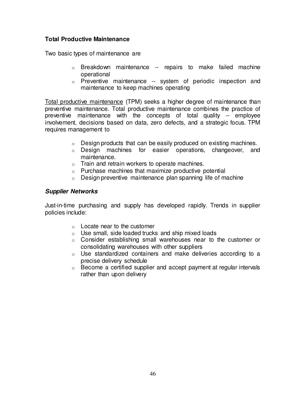 Project report on just in time