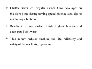Project report on simulink analysis of tool chtter vibration on lathe ...