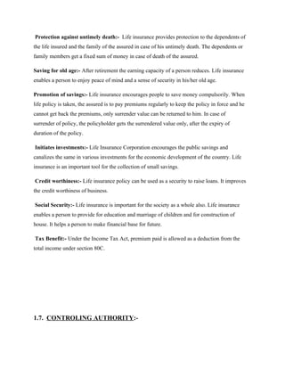 Ata Insurance Project report on tata aig life insurance company. | DOC