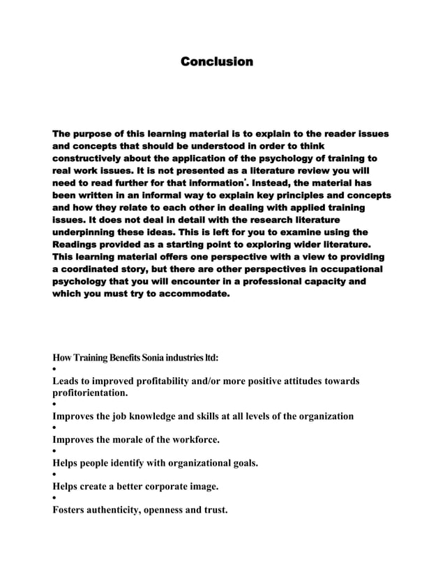 Project report on training and development PDF