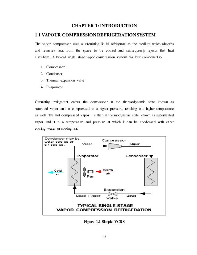 Project Report On Vcr System With Liquid Suction Heat Exchanger