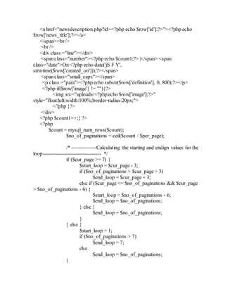 Project report on blogs | DOCX