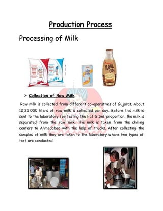 Amul Project report pppp | DOCX