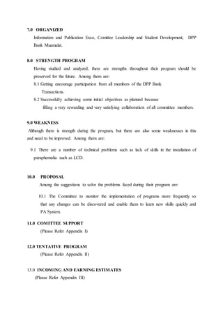 Contoh Laporan Program | DOCX | College Education | Education