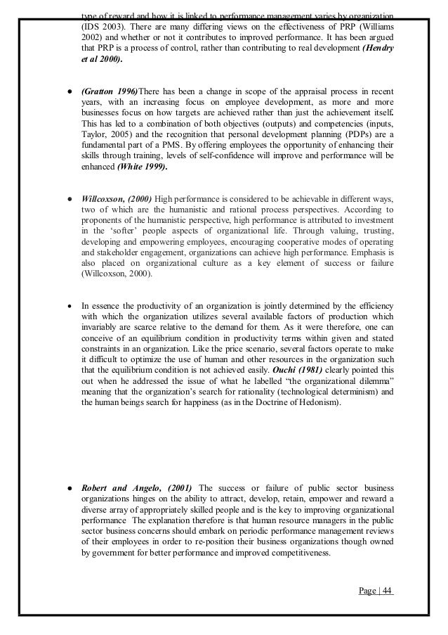 Report on performance management system image