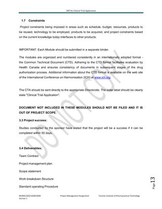 C TA - standard operating procedures | PDF