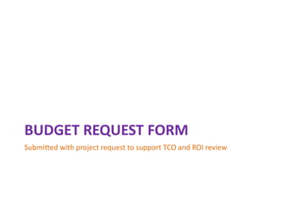Project Request | PPTX
