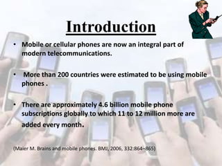 Mobile Phone Important Topic Project research studying factors effecting the use of mobile phones ...