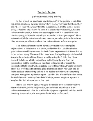 Project review | DOCX