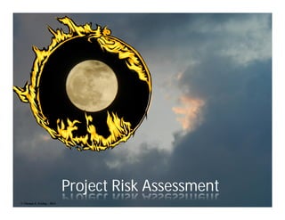 Project Risk Assessment
© Thomas E. Festing – 2013                             1
 